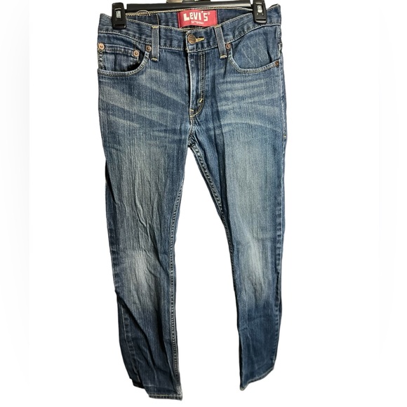 Boys or Girls Levi’s 511 Red Tab Blue Skinny Jeans Sz 14 Reg (27x27) - Picture 1 of 6